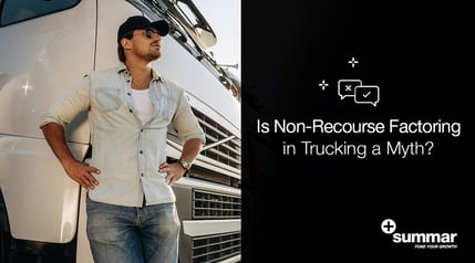 Trucker on front of white truck looking forward