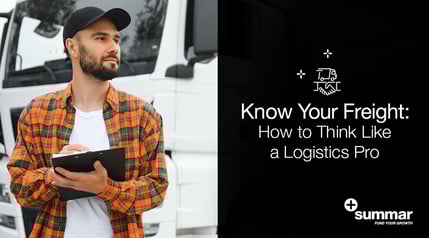 Trucker with Ipad in front of truck