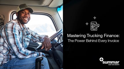 trucker in truck smiling